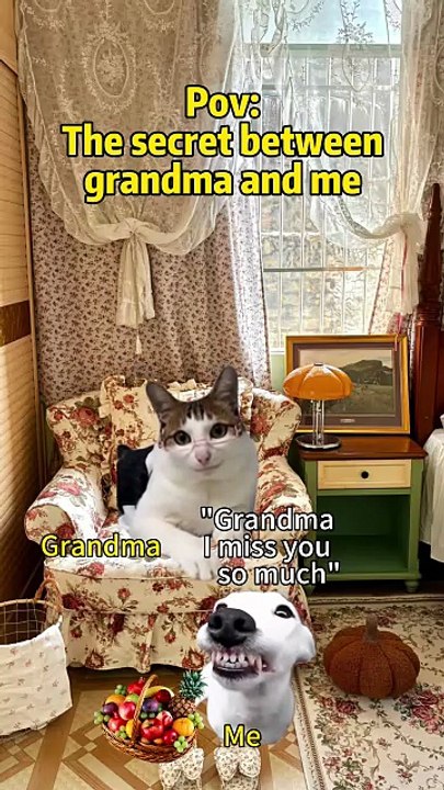 The secret between grandma and me😭😖