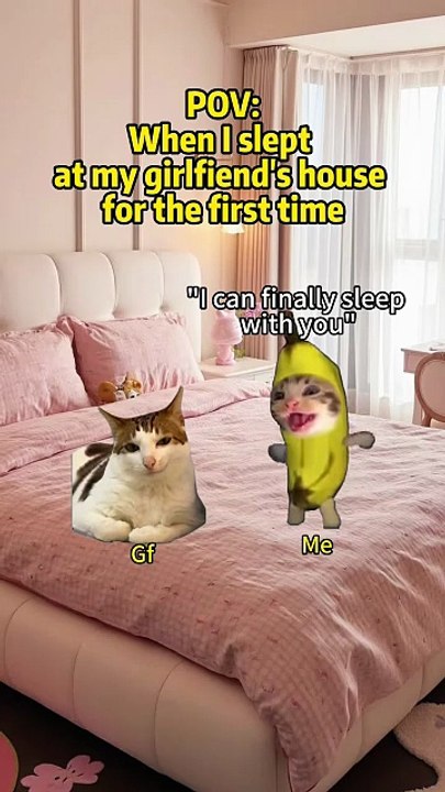 When I slept at my girlfriend's house for the first time