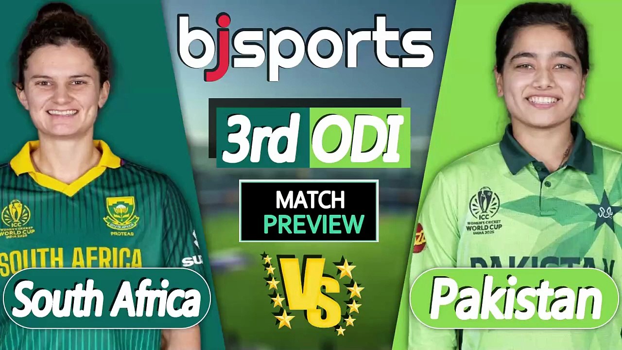 South Africa Women vs Pakistan Women 2026 | PAK-W vs SA-W 3rd ODI Match Preview |