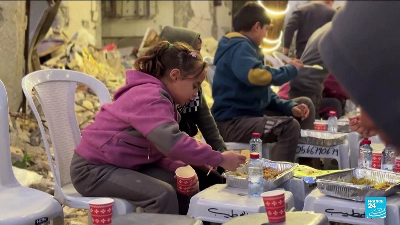 'Joy amid the destruction': Gazans decorate rub...