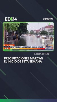 Precipitaciones marcan el inicio de esta semana