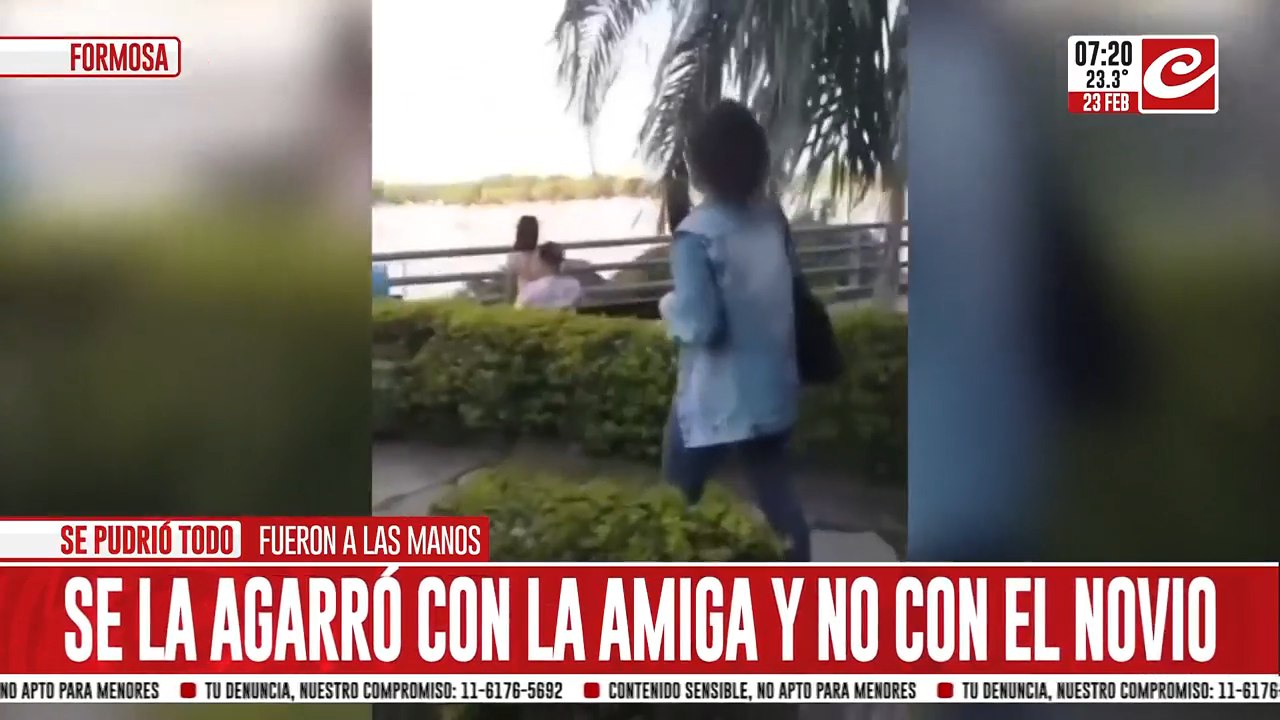 Encontró a su mejor amiga arriba del novio y se fueron a las manos