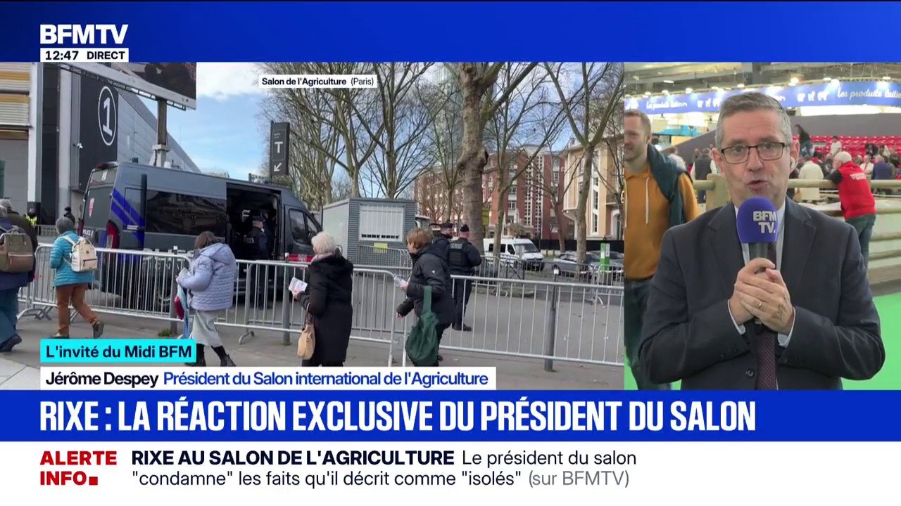 Rixe au Salon de l'agriculture: "On est très vigilants sur le sujet de l'alcool", assure son président Jérôme Despey