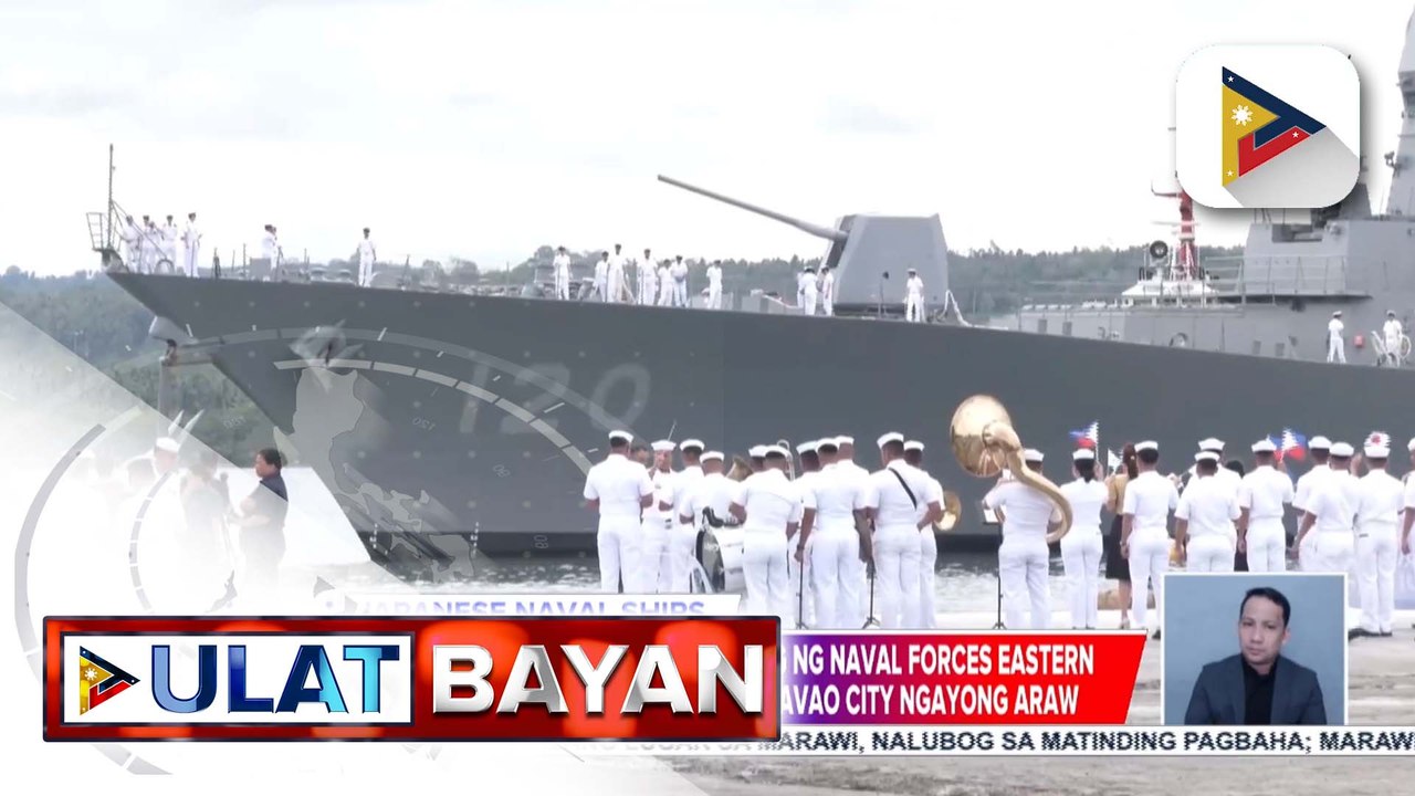 2 warship ng Japan, dumating sa Davao City para sa overseas training at pagpapaigting ng maritime security | ulat ni Janessa Felix ng PTV Davao