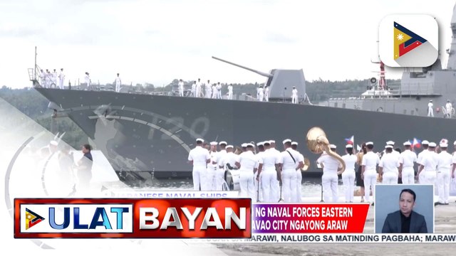 2 warship ng Japan, dumating sa Davao City para sa overseas training at pagpapaigting ng maritime security | ulat ni Janessa Felix ng PTV Davao