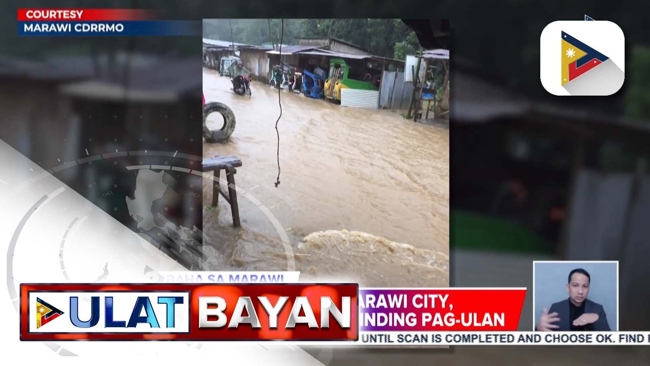 Ilang lugar sa Marawi City, binaha dahil sa malakas na pag-ulan | ulat ni Sharif Timhar ng Radyo Pilipinas