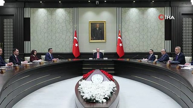 Kabine Toplantısı, Cumhurbaşkanı Recep Tayyip Erdoğan’ın başkanlığında Beştepe’de başladı