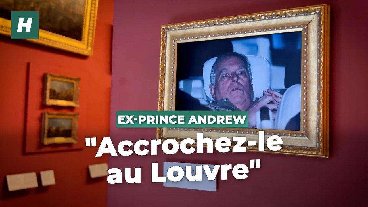 La photo de l’ex-prince Andrew à la sortie de sa garde à vue affichée au Louvre par des activistes