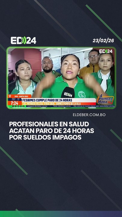 Profesionales en salud acatan paro de 24 horas por sueldos impagos
