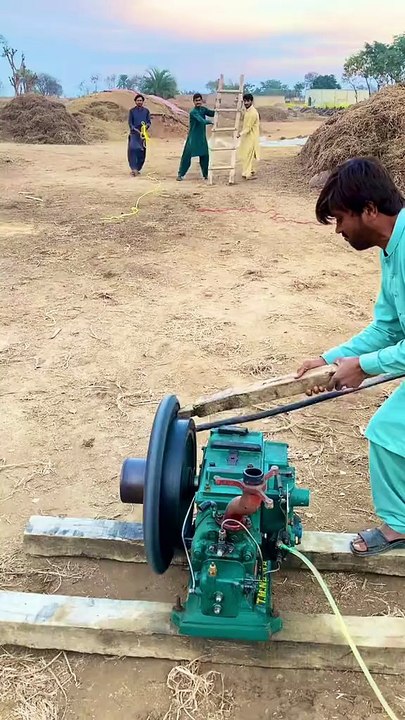 Focus on only man 🤦🏻‍♂️ diesel engine test tyre