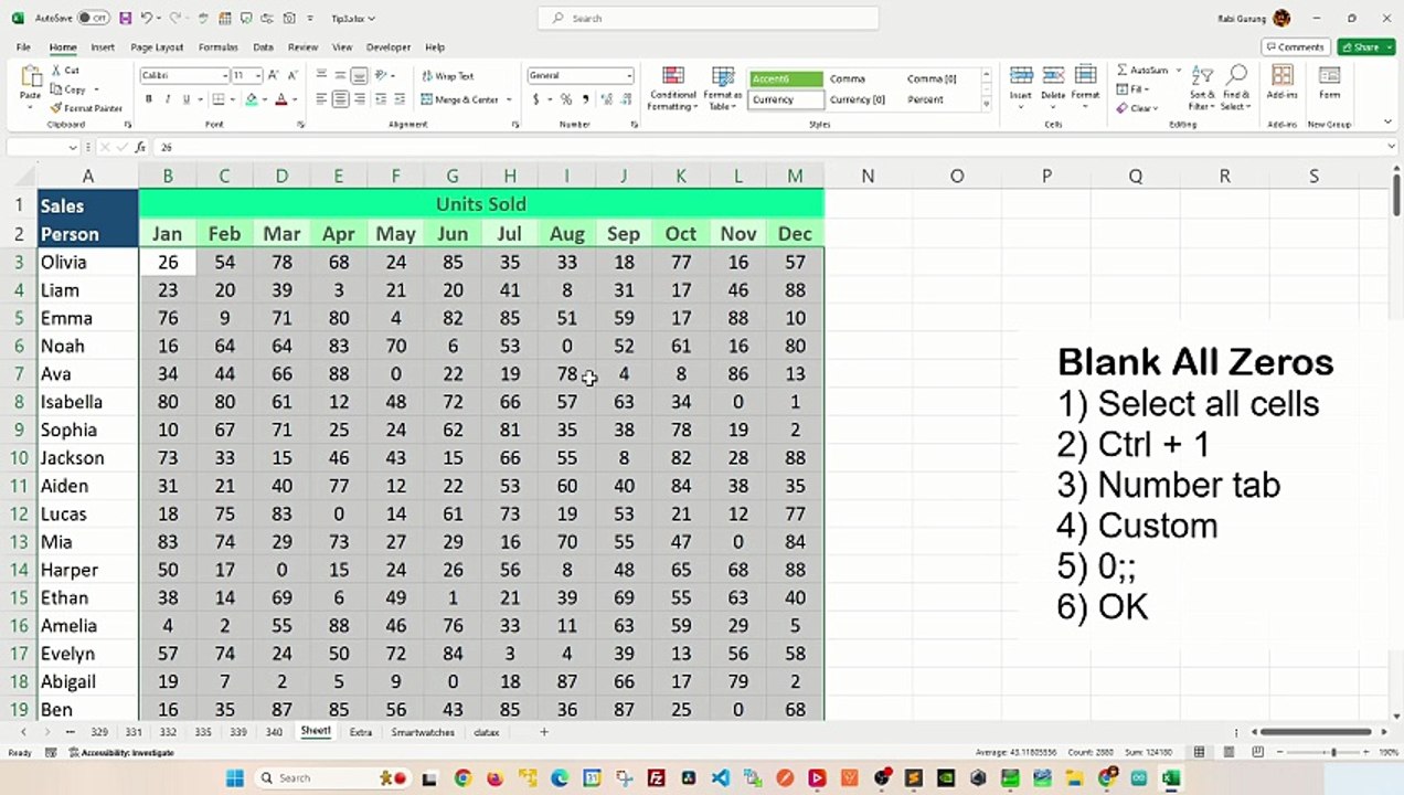 How do I make data more readable in Excel - Excel Tips and Tricks