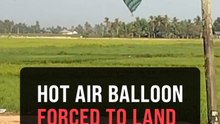 Hot air balloon makes emergency landing in paddy field near Alor Setar