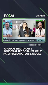 Jurados electorales acuden al TED de Santa Cruz para presentar sus excusas