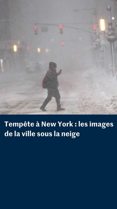 Tempête à New York : les images de la ville sous la neige