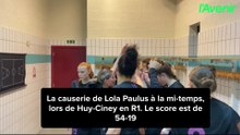 La causerie de Lola Paulus, la coach de l'Union Huy