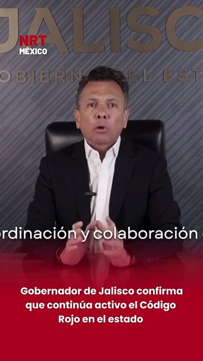 ⚠️ El gobernador de Jalisco, Pablo Lemus Navarro, confirmó que el Código Rojo continúa activo en la entidad tras los hechos viol3ntos registrados en las últimas horas.