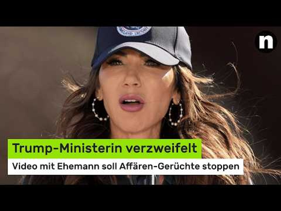 Kristi Noem: Trump-Ministerin verzweifelt - Video mit Ehemann soll Affären-Gerüchte stoppen
