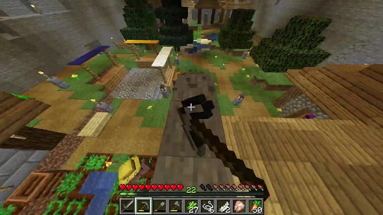 08_ je fait une cascade d'eau dans mon village souterrain -refuge soutérrain