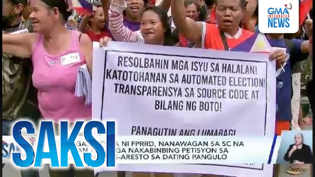 Mga tagasuporta ni FPRRD, nanawagan sa SC na aksyunan ang mga nakabinbing petisyon sa legalidad ng pag-aresto sa dating pangulo | Saksi