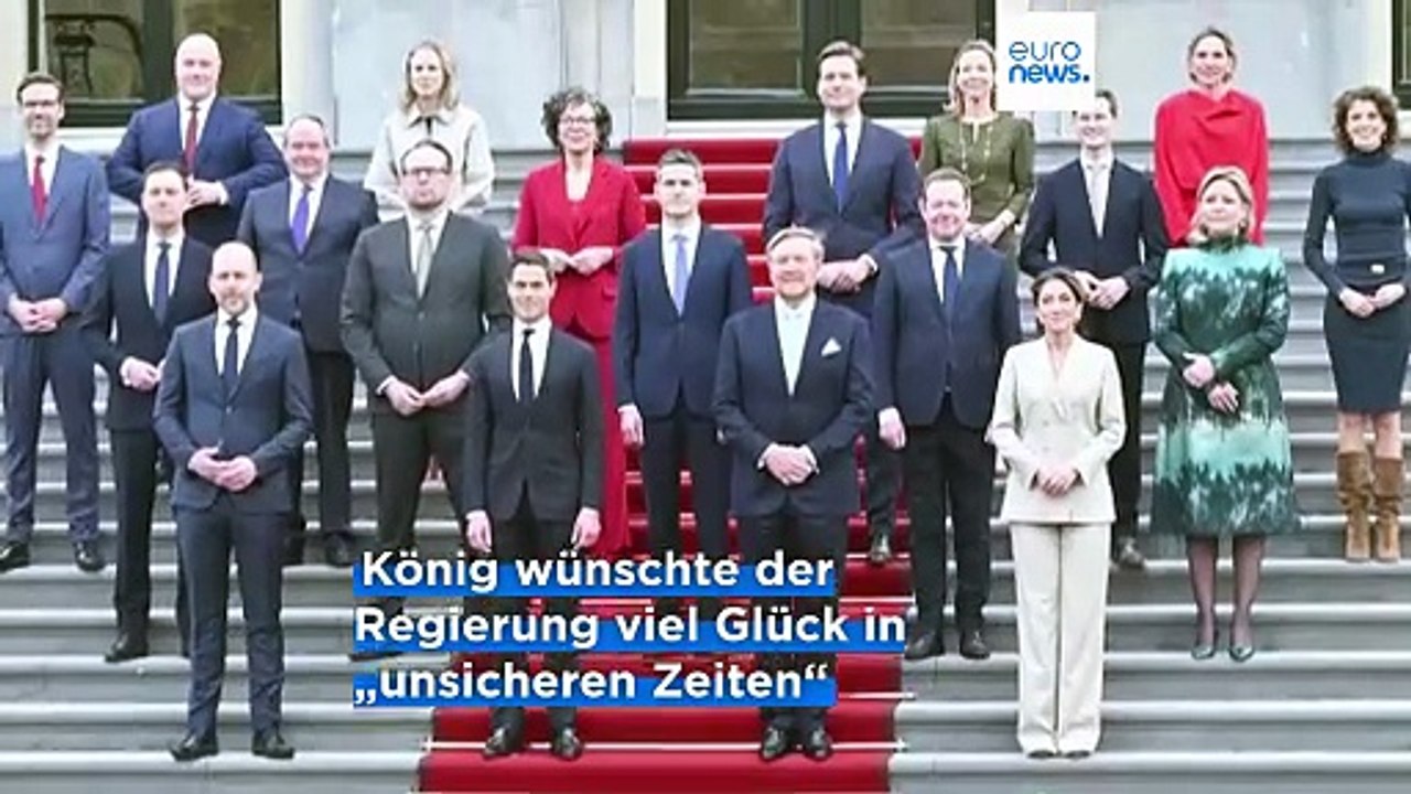 Jüngster Ministerpräsident der Niederlande: Minderheitsregierung von Rob Jetten vereidigt