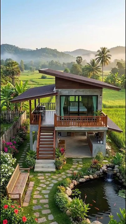 This is for those who say, "If I had 5 million dollars, the first thing I'd do is build a house in the village."