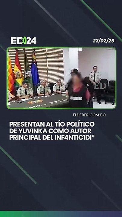 Presentan al tío político de Yuvinka como autor principal del infanticidio