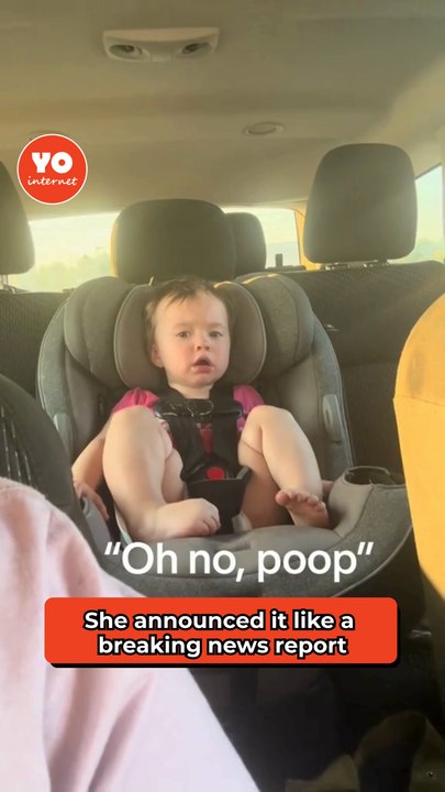 'Oh No... Poop!' - 2 y/o girl makes stinky reve...