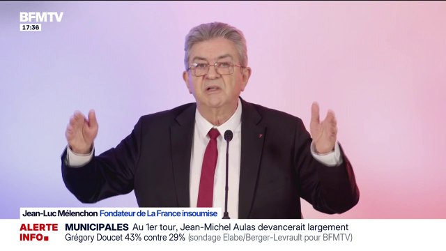 Jean-Luc Mélenchon répond à François Hollande qui affirme qu 'il ne peut plus représenter pour la gauche quelque candidat qui puisse arriver au second tour