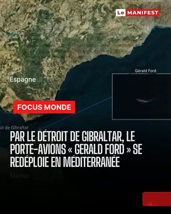 🚨🌍⚓ Le USS Gerald Ford change de théâtre et franchit un point stratégique clé. Un mouvement naval loin d’être anodin qui redessine l’équilibre en Méditerranée… 👀