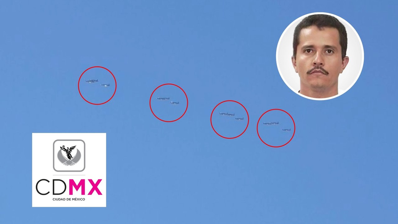 CDMX: Aviones de la Fuerza Armada sobrevuelan área metropolitana tras la muerte de "El Mencho" y narcobloqueos