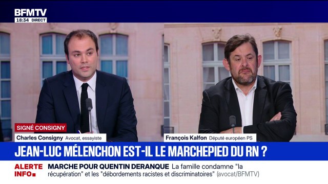SIGNÉ CONSIGNY - Je pense que le RN grimpe parce que les Français ont envie d'une alternance , estime Charles Consigny