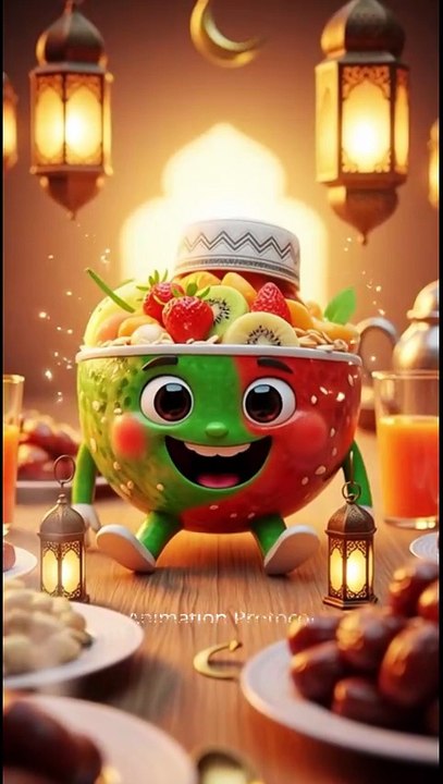 Fruit Chat At Ramadan Iftaar Table Ai Vide
