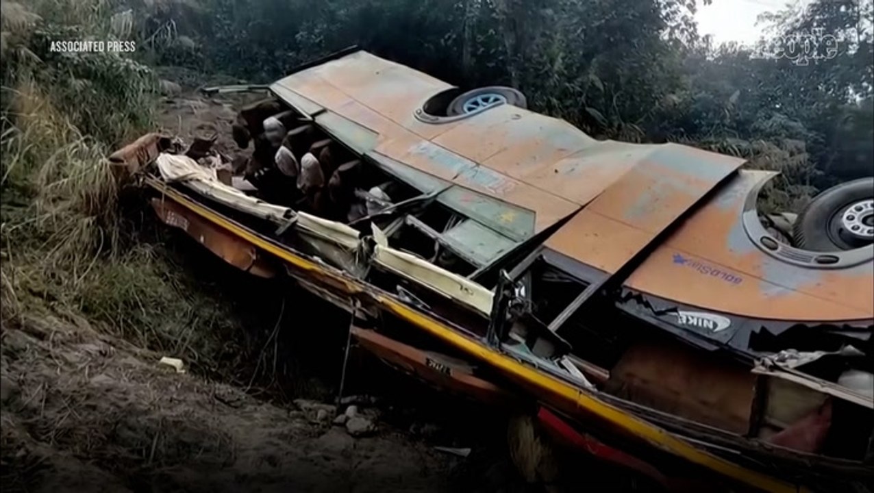 19 Dead, 25 Injured After Passenger Bus Plunges off Highway and Falls 656 Feet Down Mountain Slope
