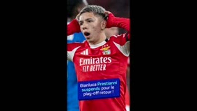 Benfica - Prestianni suspendu pour le play-off retour face au Real Madrid