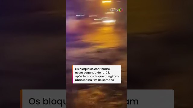 Chuvas interditam rodovias de acesso ao Litoral Norte de SP e deixam ao menos dois mortos #shorts