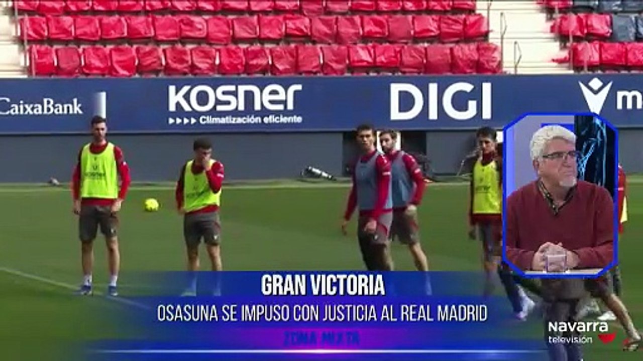 Zona Mixta 23/02/2026 Analizamos la victoria de Osasuna ante el Real Madrid y lo acontecido tras el encuentro. Además, recibimos en plató a integrantes de Club Rítmica Alaia y Waterpolo Iruña 98 02.