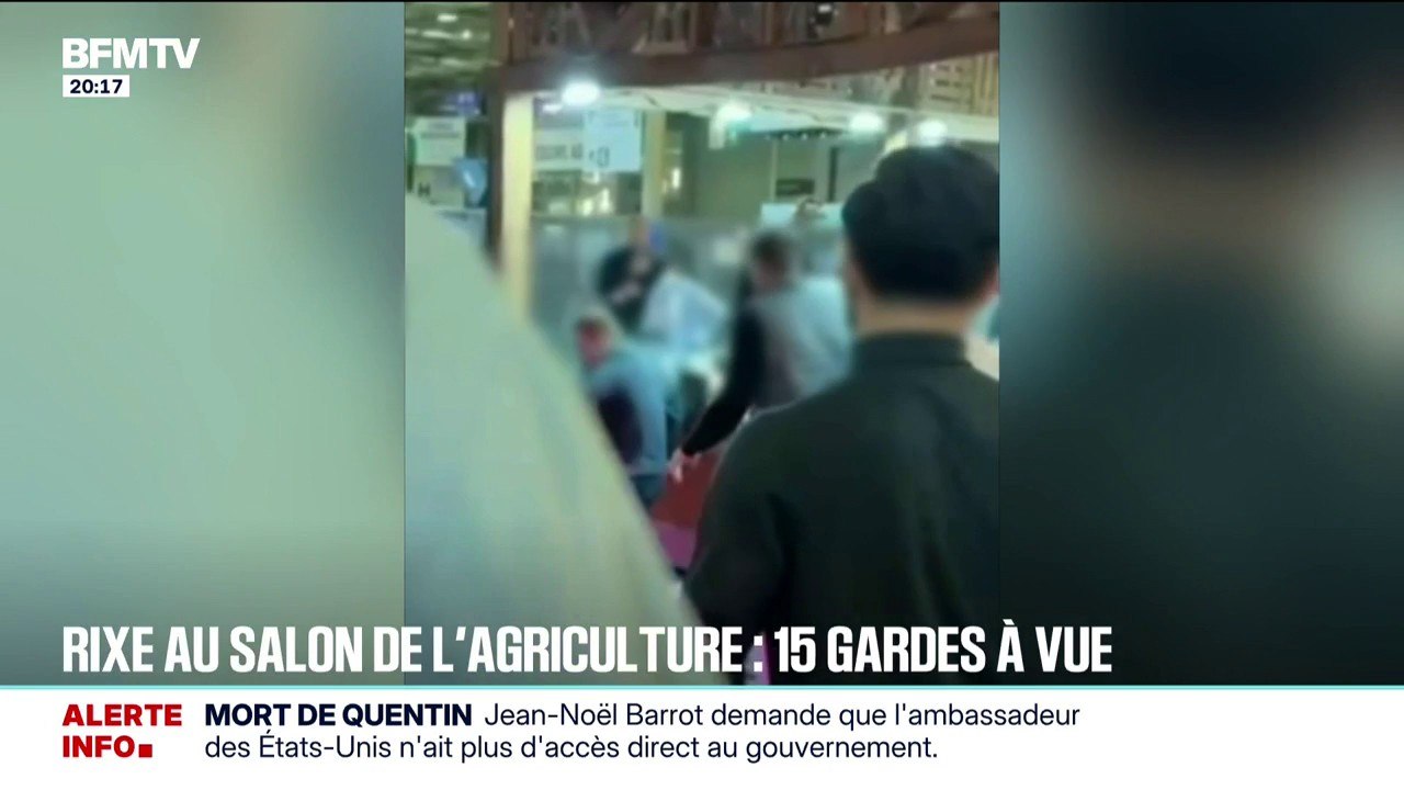 Rixe au Salon de l'agriculture: 15 personnes sont toujours en garde à vue