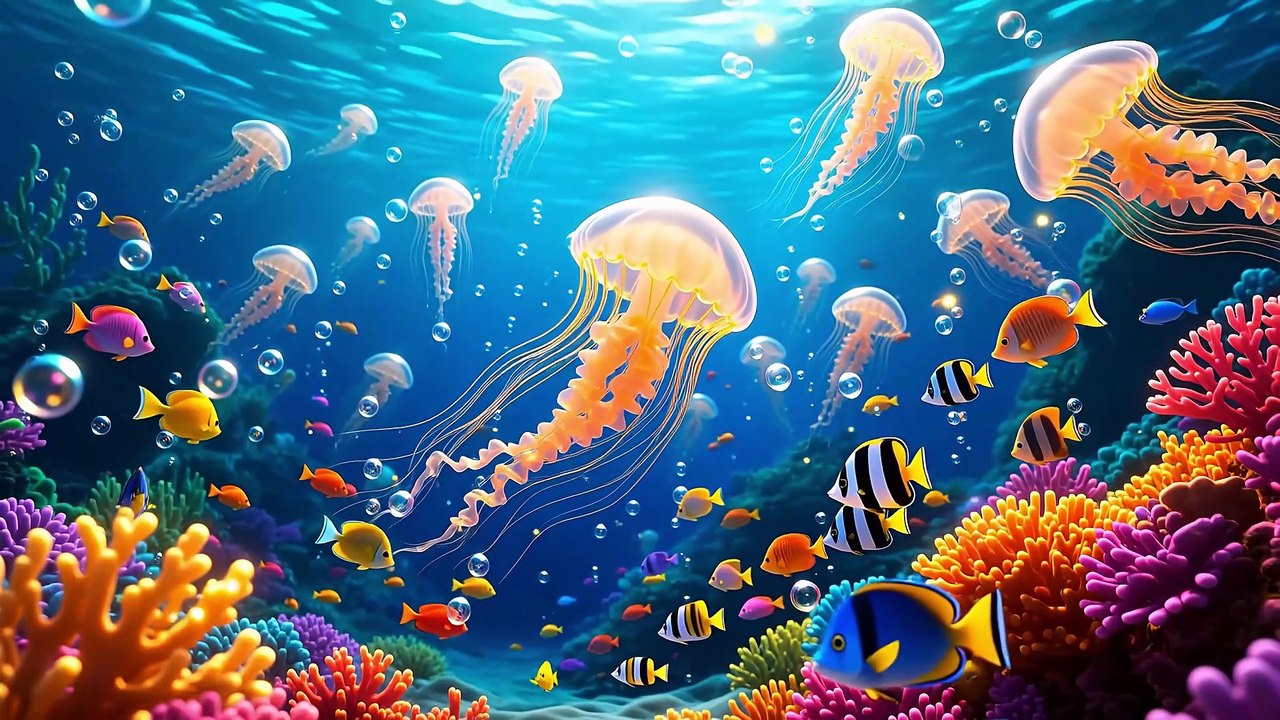 El Baile de las Medusas  |  Música Divertida para Niños | Kindifatoy
