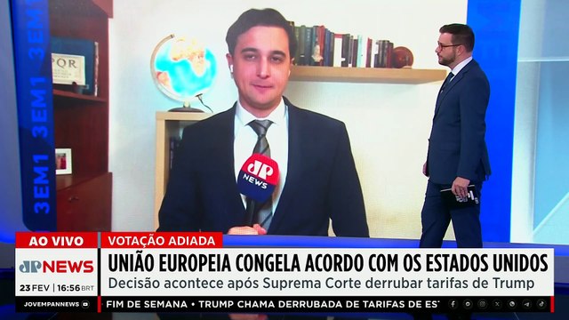 TENSÃO DIPLOMÁTICA? União Europeia congela acordo com os EUA; Trump promete mais tarifas