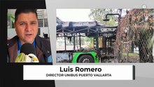 Confirman 23 camiones incendiados; Puerto Vallarta amanece sin transporte