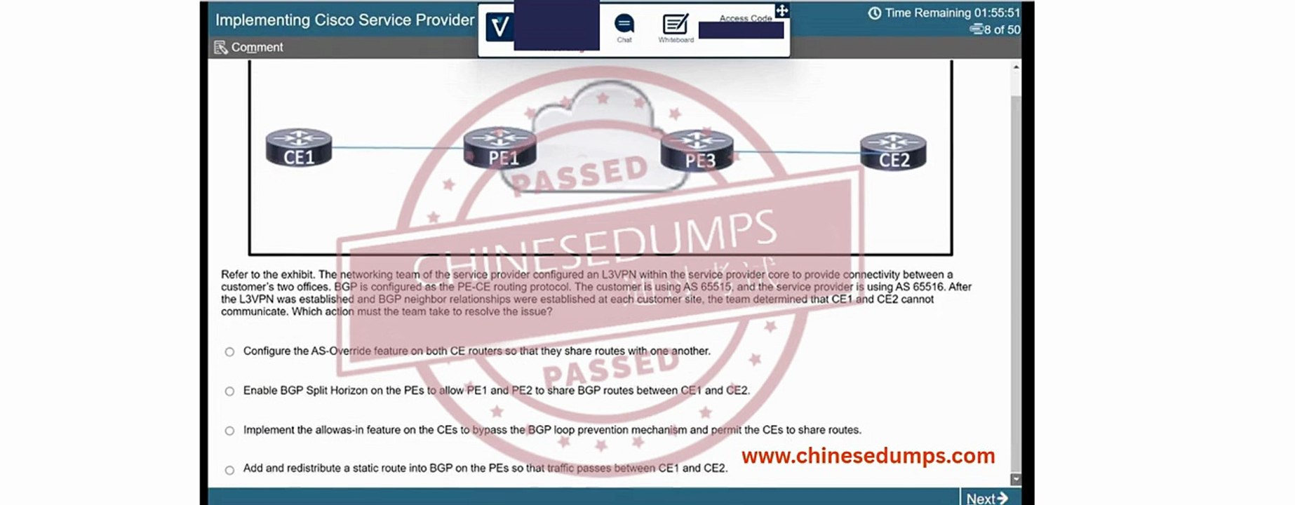Implementing cisco service provider VPN Services 300-515 (SPVI)