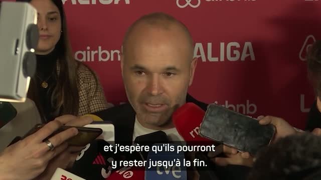 Barcelone - Iniesta : Yamal doit continuer de s'améliorer