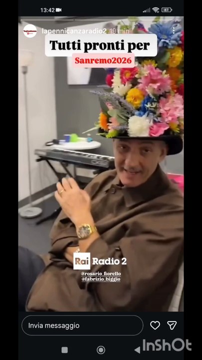 la pennicanza con Fiorello e bigio w sanremo