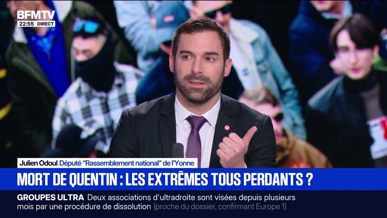 Julien Odoul (RN), dénonce une "victimisation indécente de La France insoumise depuis le meurtre de Quentin"