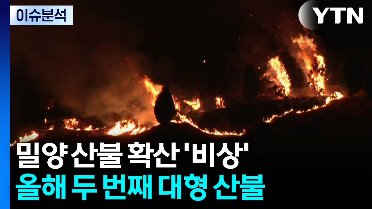 밀양 산불 확산 '비상'...올해 두 번째 대형 산불 / YTN