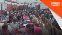 Ratusan anak yatim Palestin sertai iftar komuniti di Khan Younis