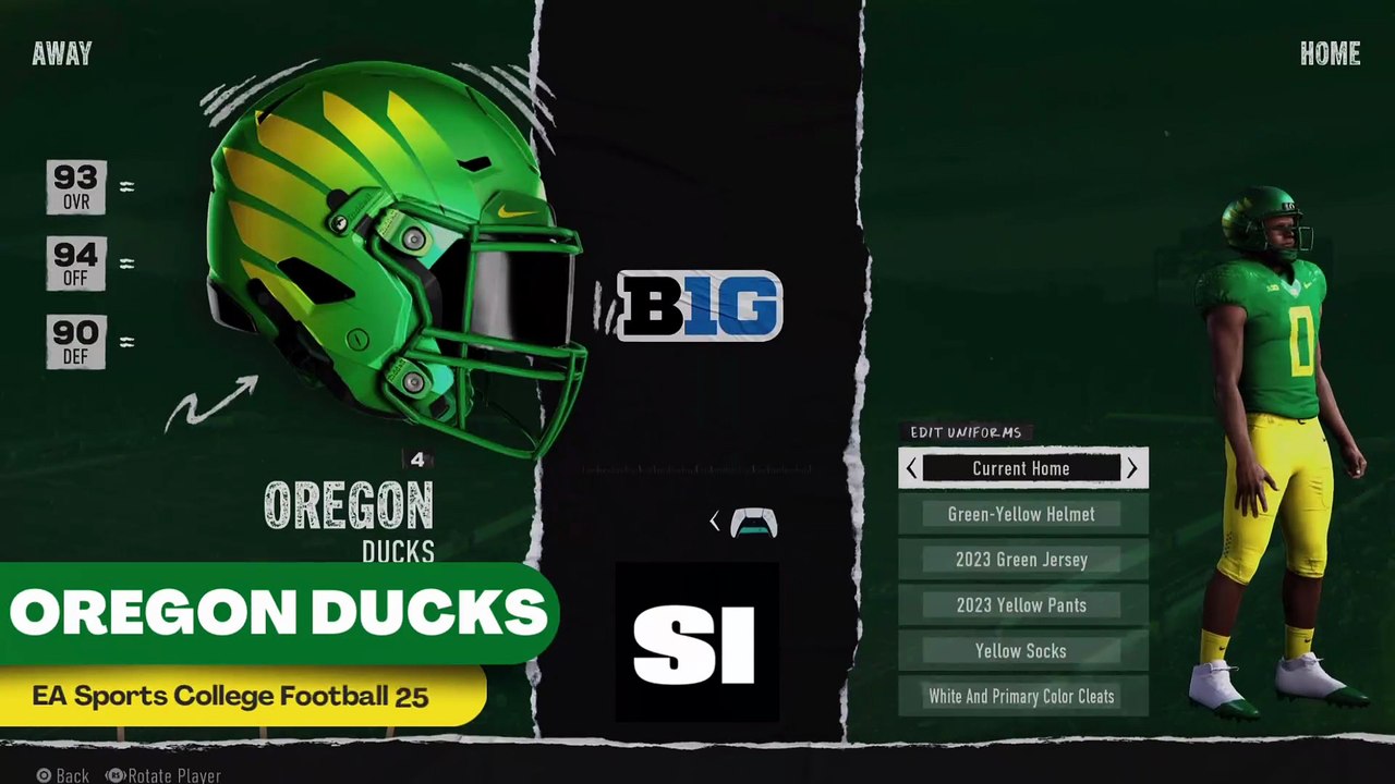 Oregon Football Game Uniforms