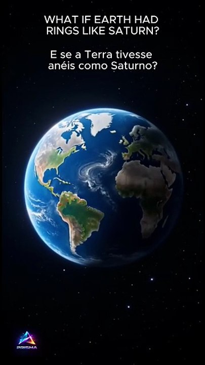 What if Earth had rings like Saturn!  E se a Terra tivesse anéis como Saturno