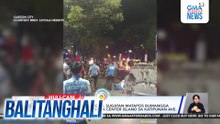 TNVS driver at 3 pasahero, sugatan matapos bumangga ang sinasakyang kotse sa Center Island sa Katipunan Ave. | Balitanghali