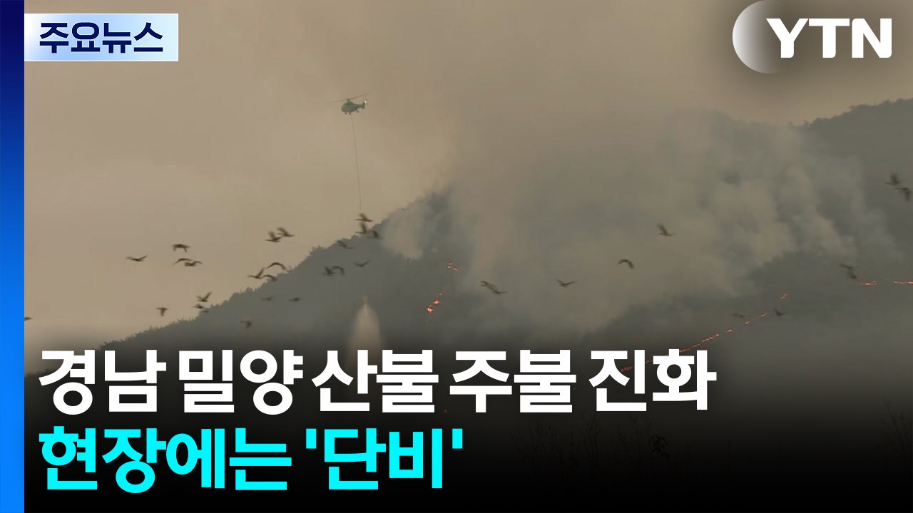 경남 밀양 산불 주불 진화...현장에는 '단비' / YTN